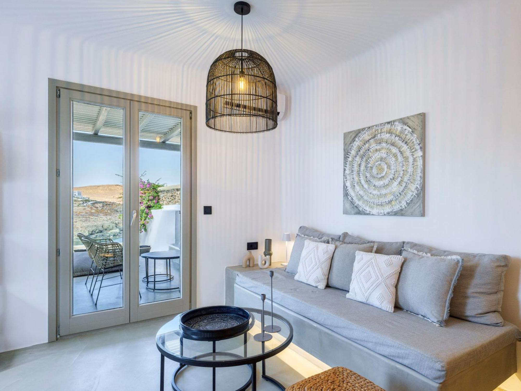 Sea Rock & Sky Private Mykonos Residence Merchia Beach Εξωτερικό φωτογραφία