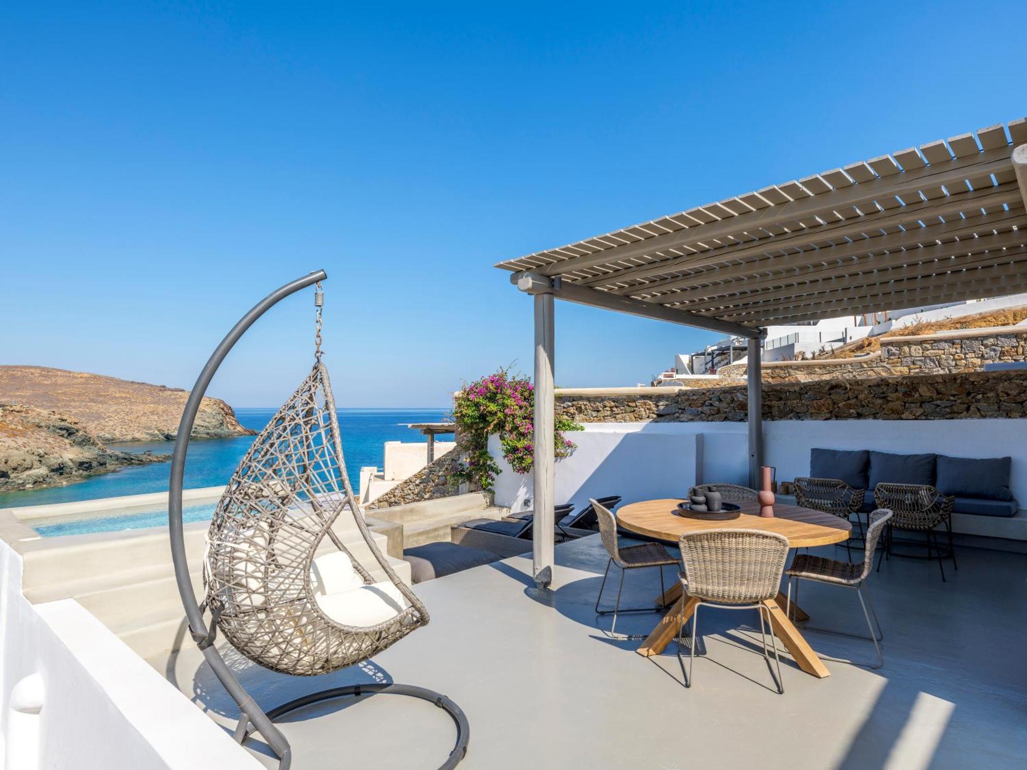 Sea Rock & Sky Private Mykonos Residence Merchia Beach Εξωτερικό φωτογραφία