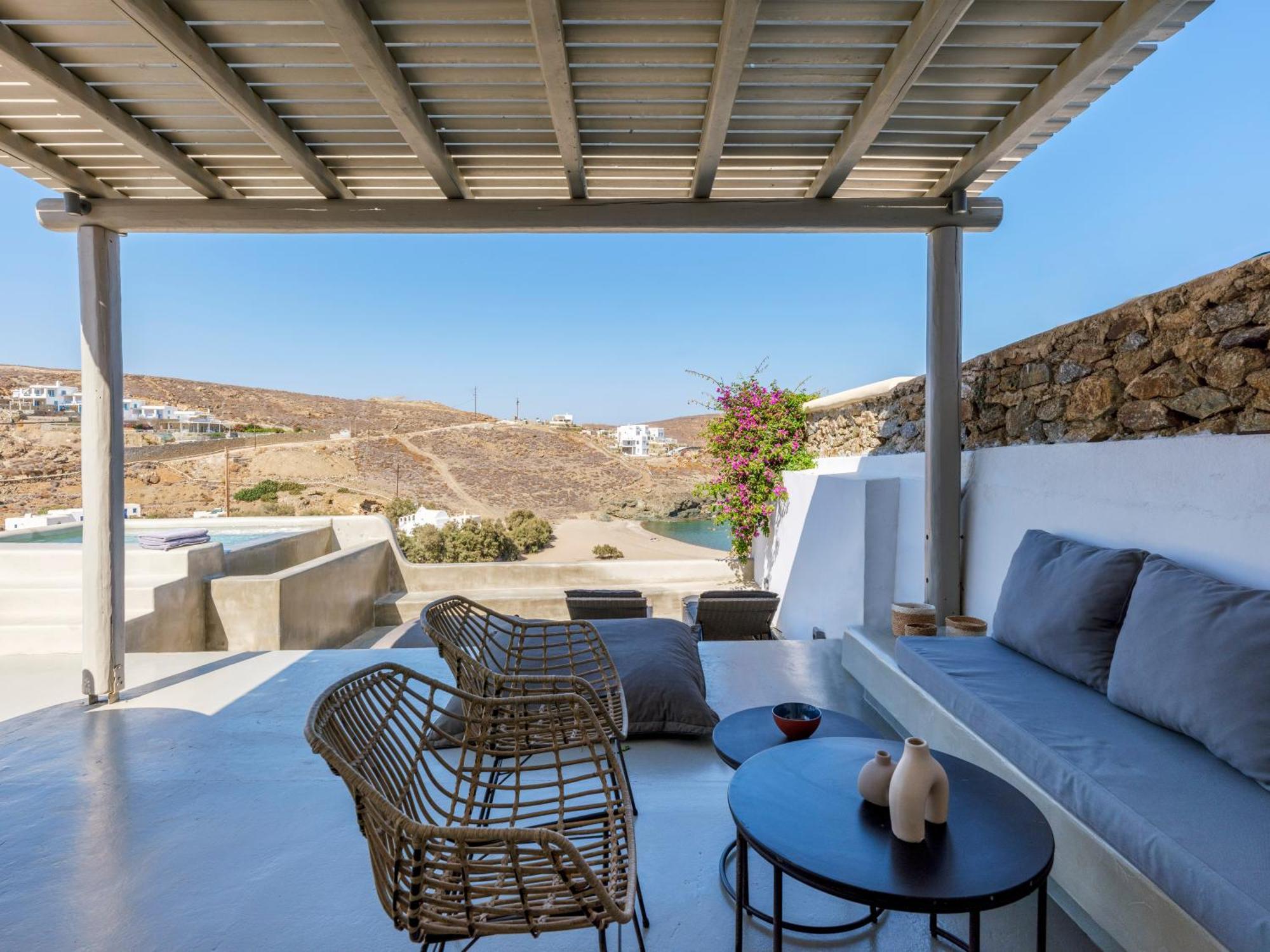 Sea Rock & Sky Private Mykonos Residence Merchia Beach Εξωτερικό φωτογραφία