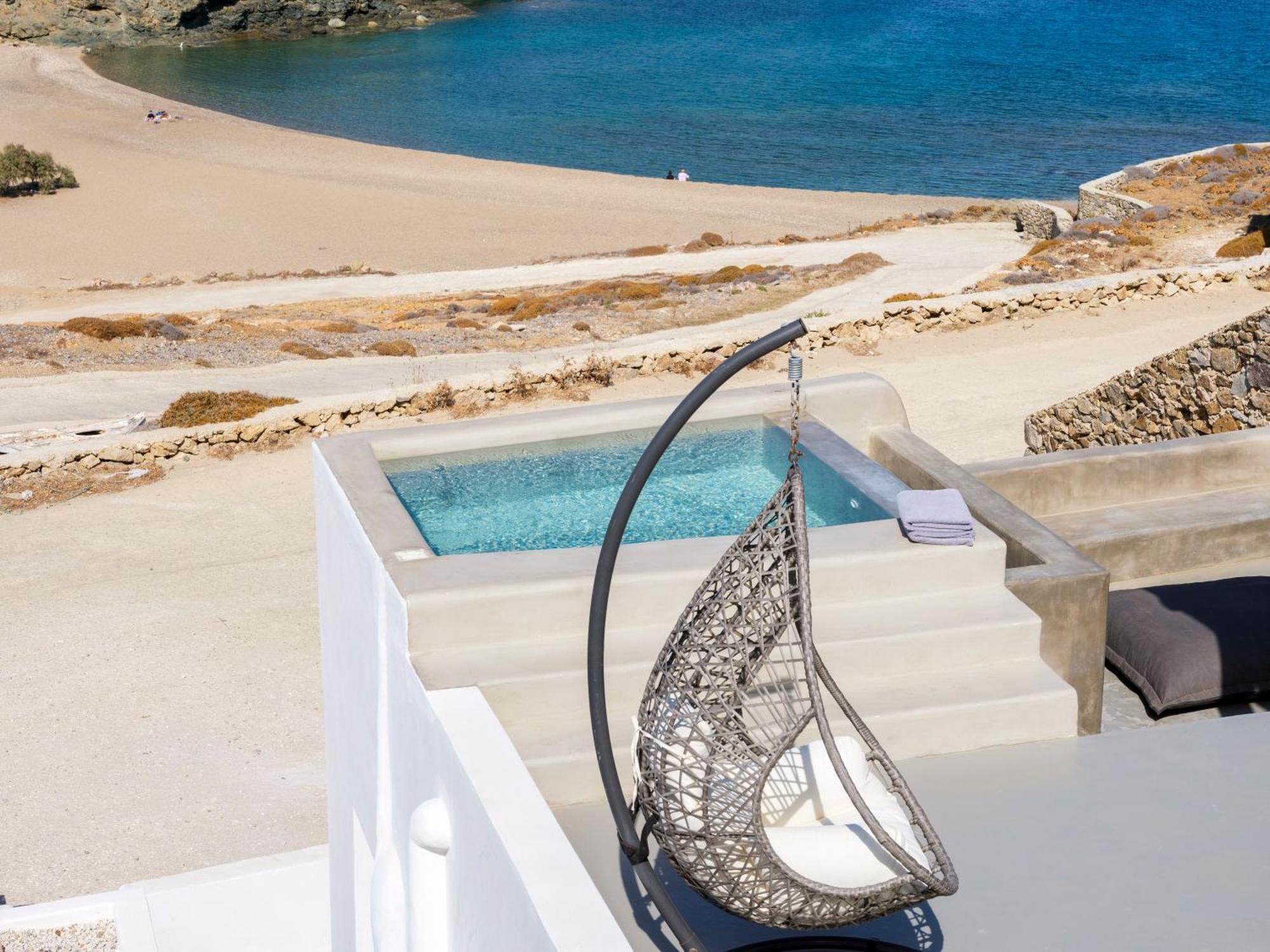 Sea Rock & Sky Private Mykonos Residence Merchia Beach Εξωτερικό φωτογραφία