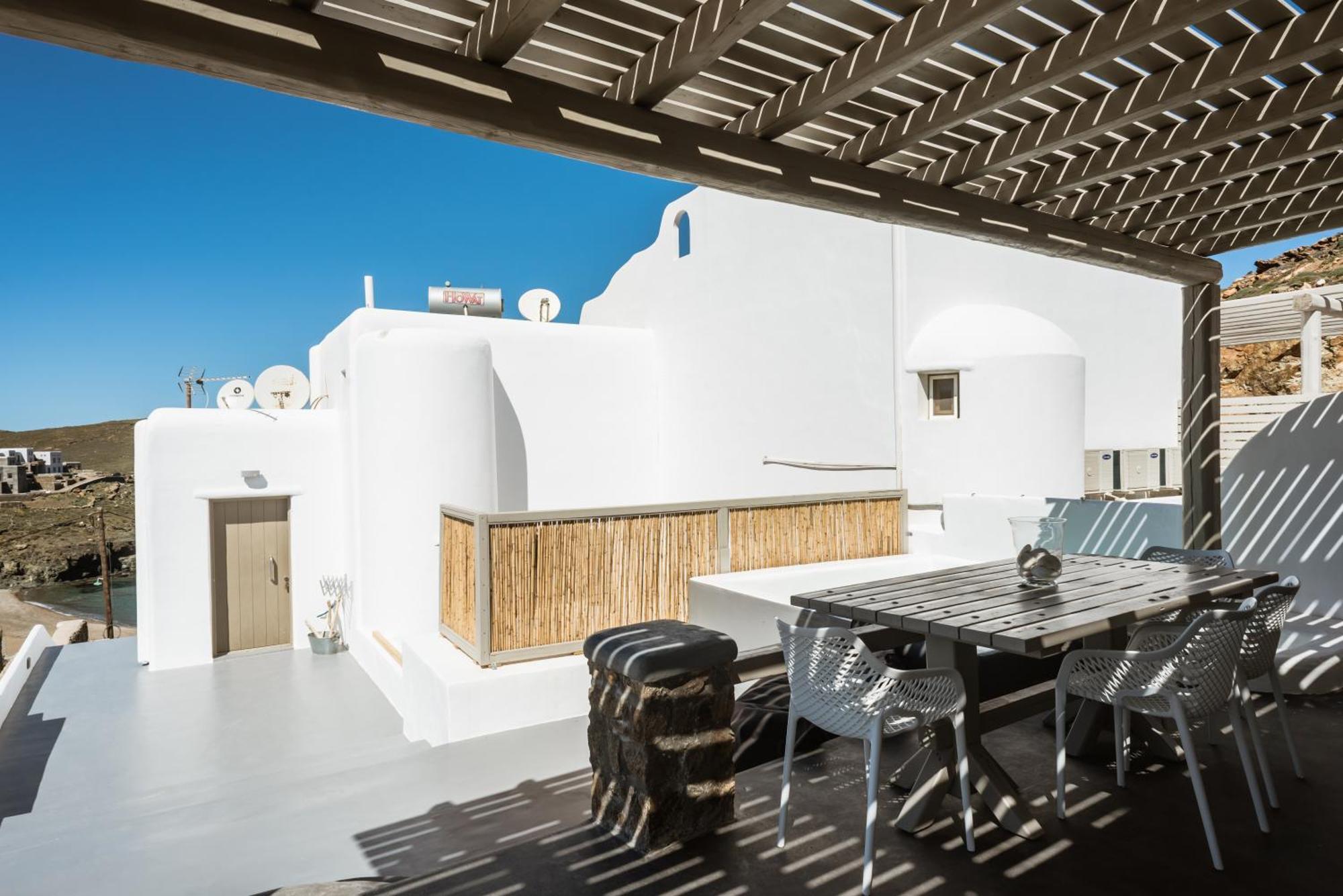 Sea Rock & Sky Private Mykonos Residence Merchia Beach Εξωτερικό φωτογραφία