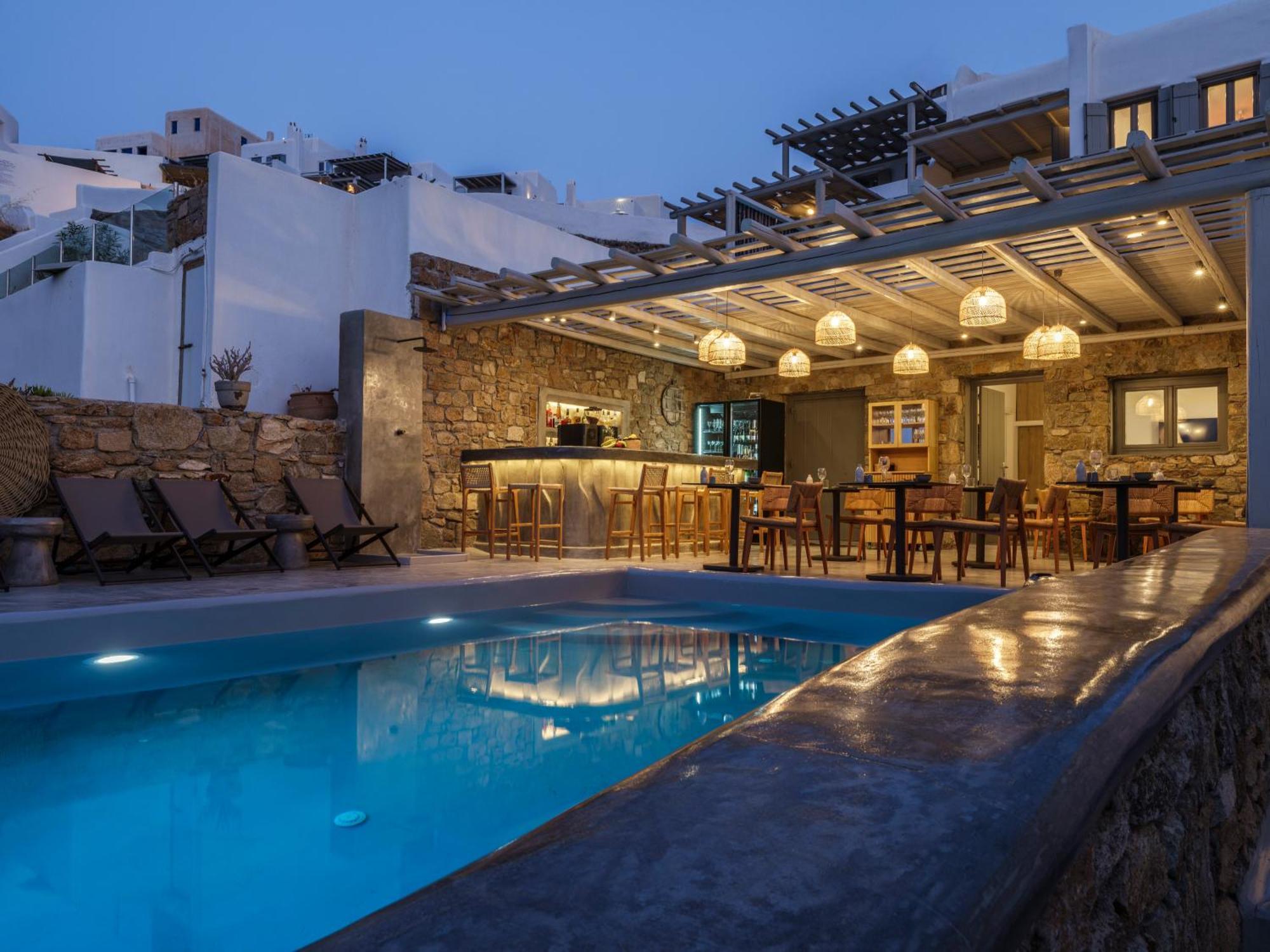Sea Rock & Sky Private Mykonos Residence Merchia Beach Εξωτερικό φωτογραφία