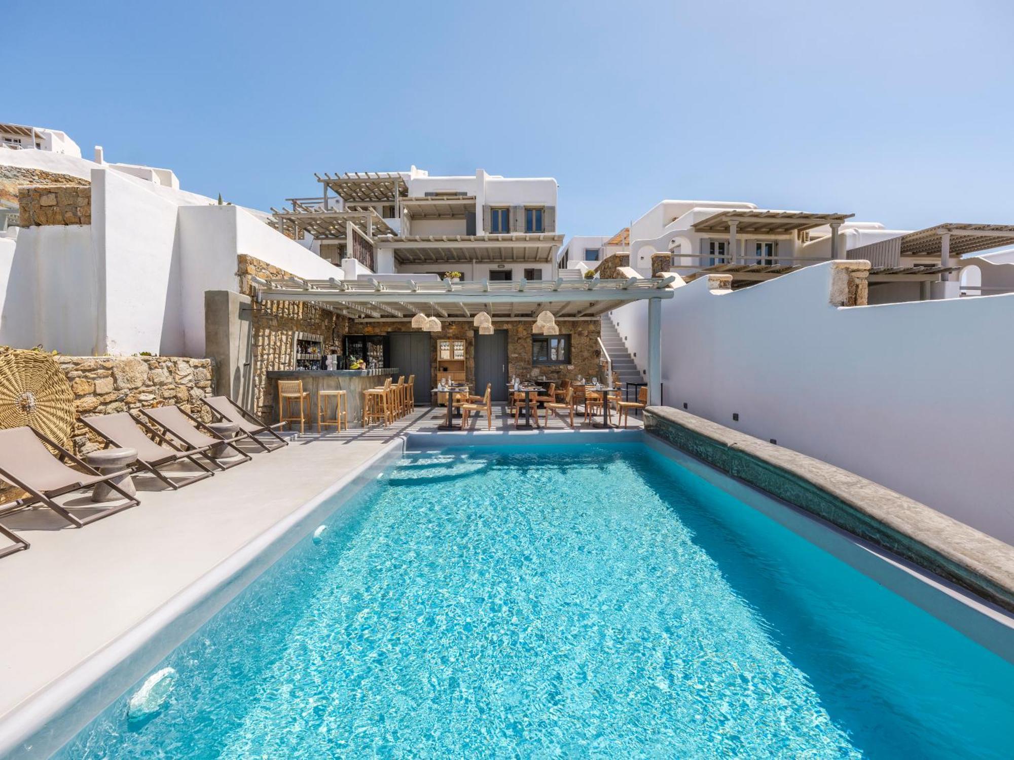 Sea Rock & Sky Private Mykonos Residence Merchia Beach Εξωτερικό φωτογραφία