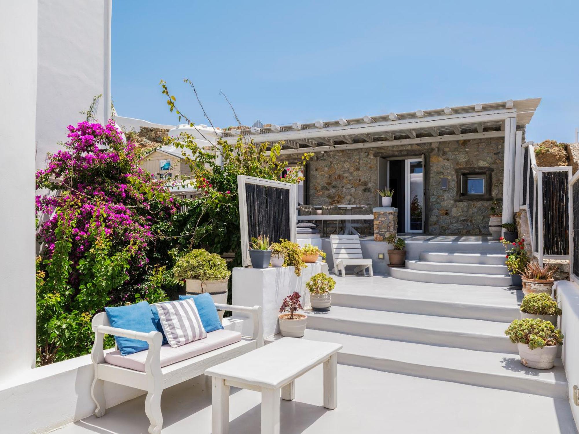 Sea Rock & Sky Private Mykonos Residence Merchia Beach Εξωτερικό φωτογραφία