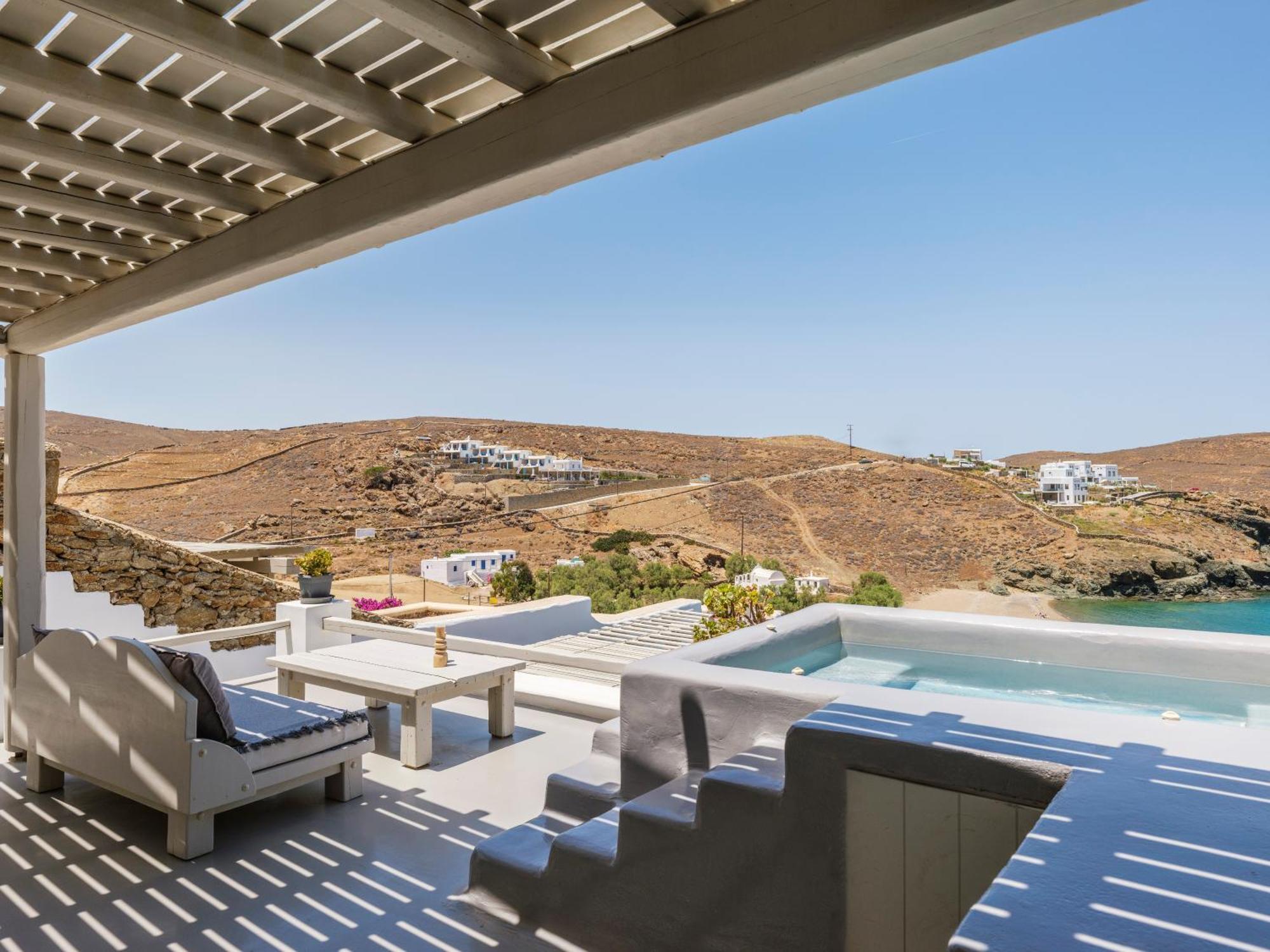 Sea Rock & Sky Private Mykonos Residence Merchia Beach Εξωτερικό φωτογραφία