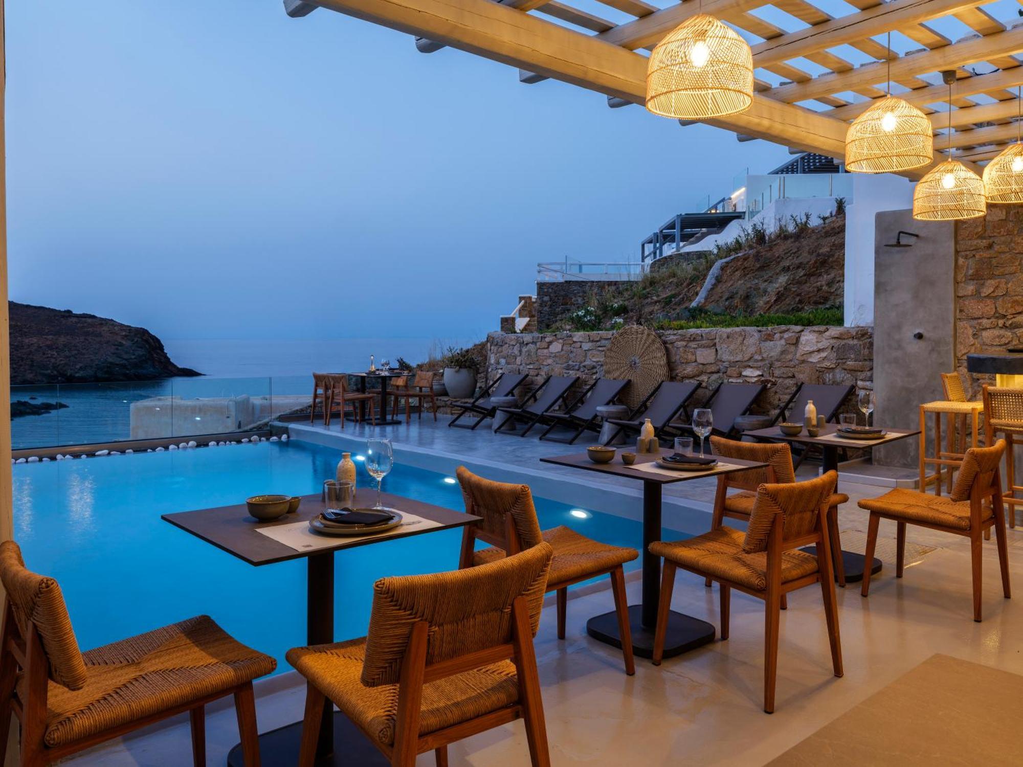 Sea Rock & Sky Private Mykonos Residence Merchia Beach Εξωτερικό φωτογραφία