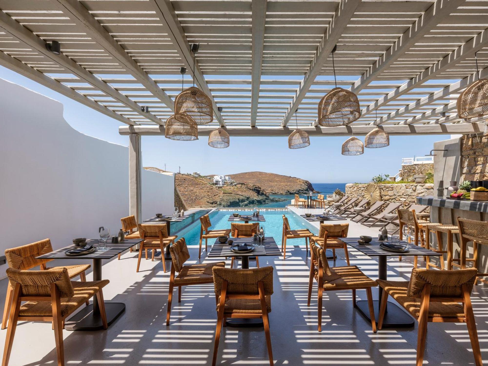 Sea Rock & Sky Private Mykonos Residence Merchia Beach Εξωτερικό φωτογραφία
