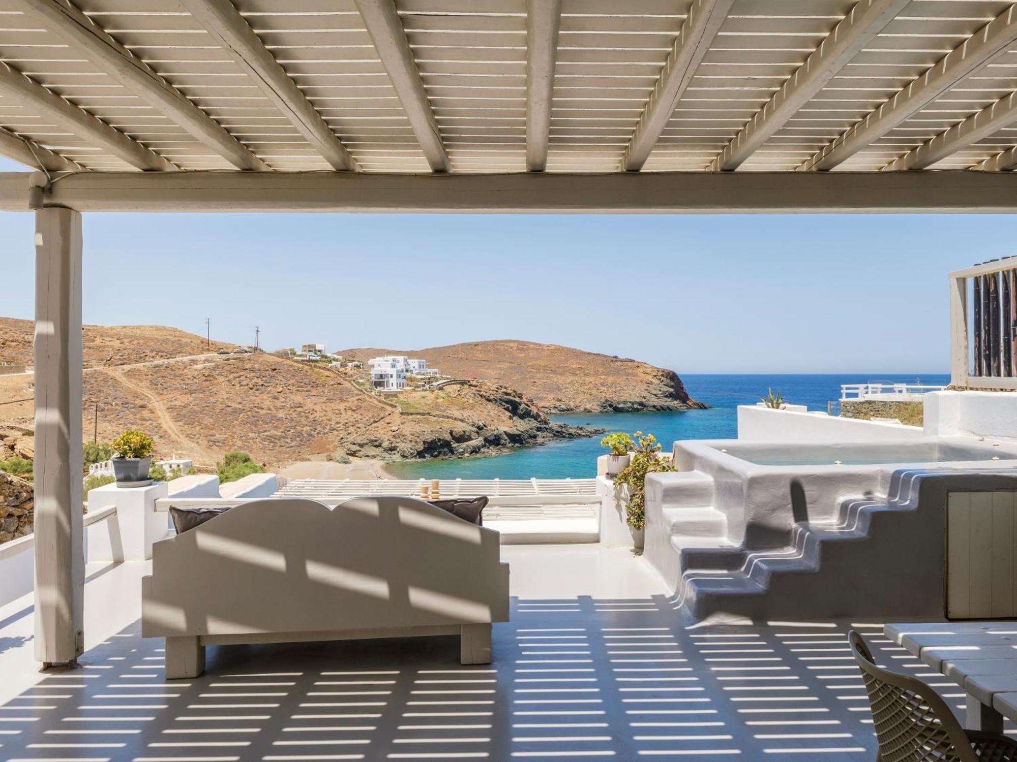 Sea Rock & Sky Private Mykonos Residence Merchia Beach Εξωτερικό φωτογραφία