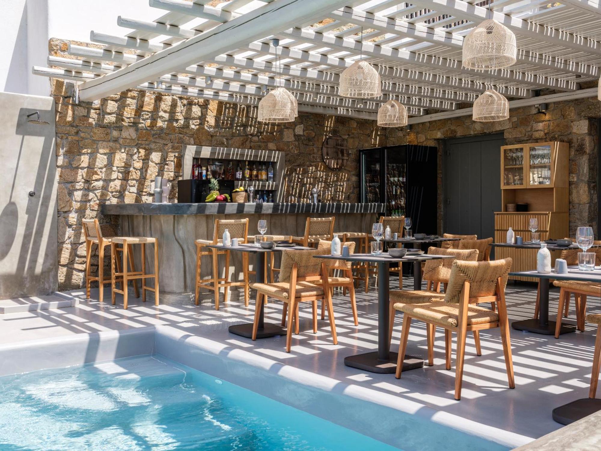 Sea Rock & Sky Private Mykonos Residence Merchia Beach Εξωτερικό φωτογραφία