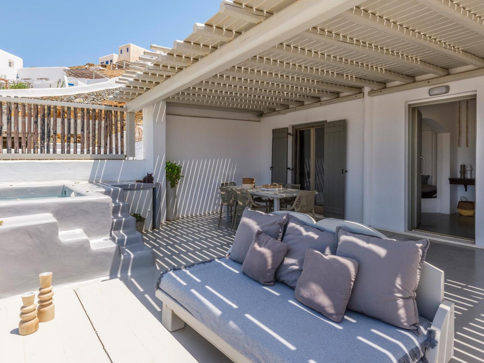 Sea Rock & Sky Private Mykonos Residence Merchia Beach Εξωτερικό φωτογραφία