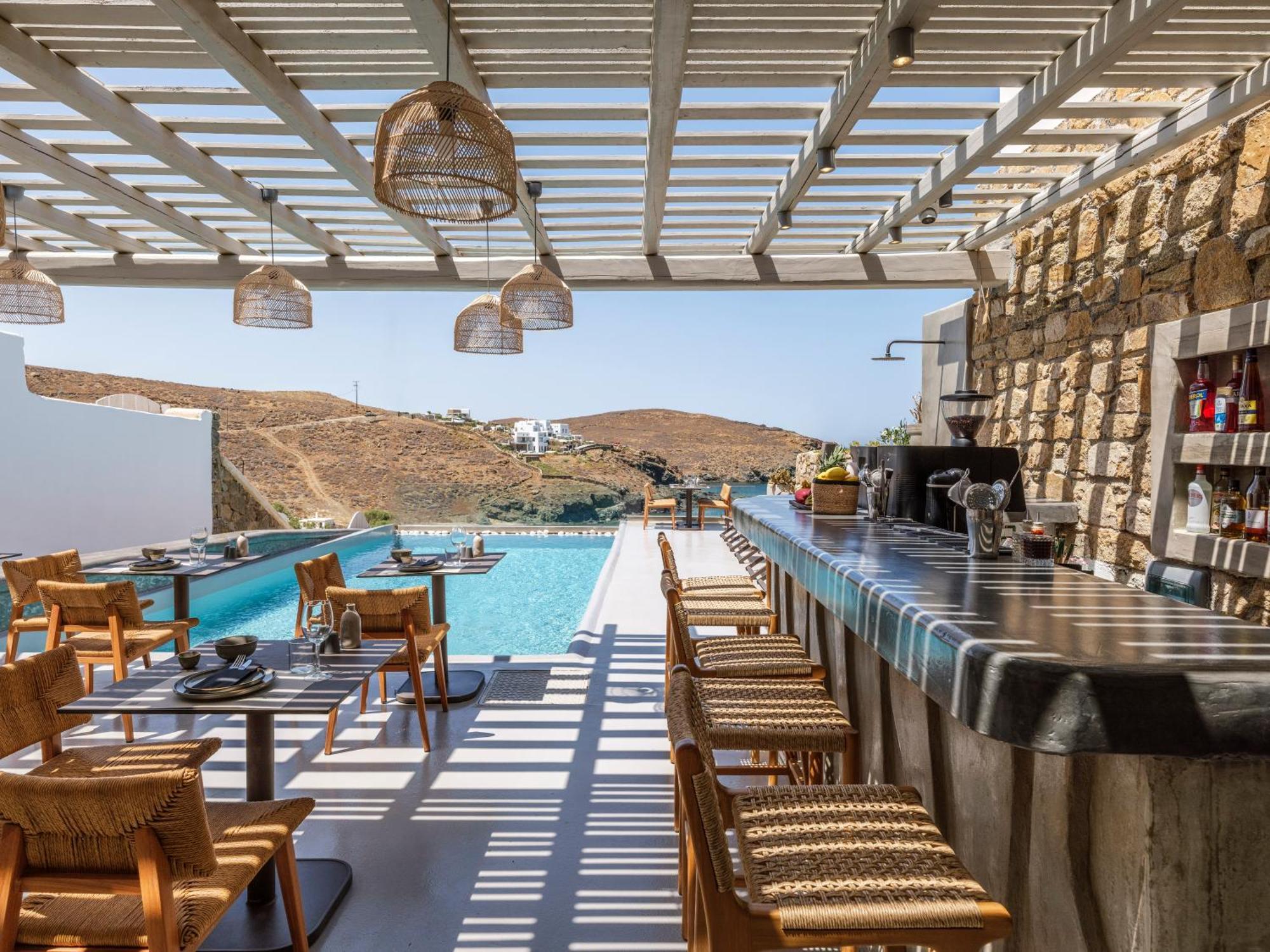 Sea Rock & Sky Private Mykonos Residence Merchia Beach Εξωτερικό φωτογραφία