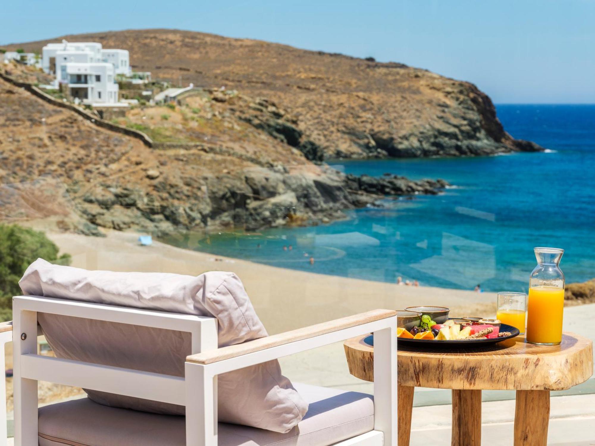 Sea Rock & Sky Private Mykonos Residence Merchia Beach Εξωτερικό φωτογραφία