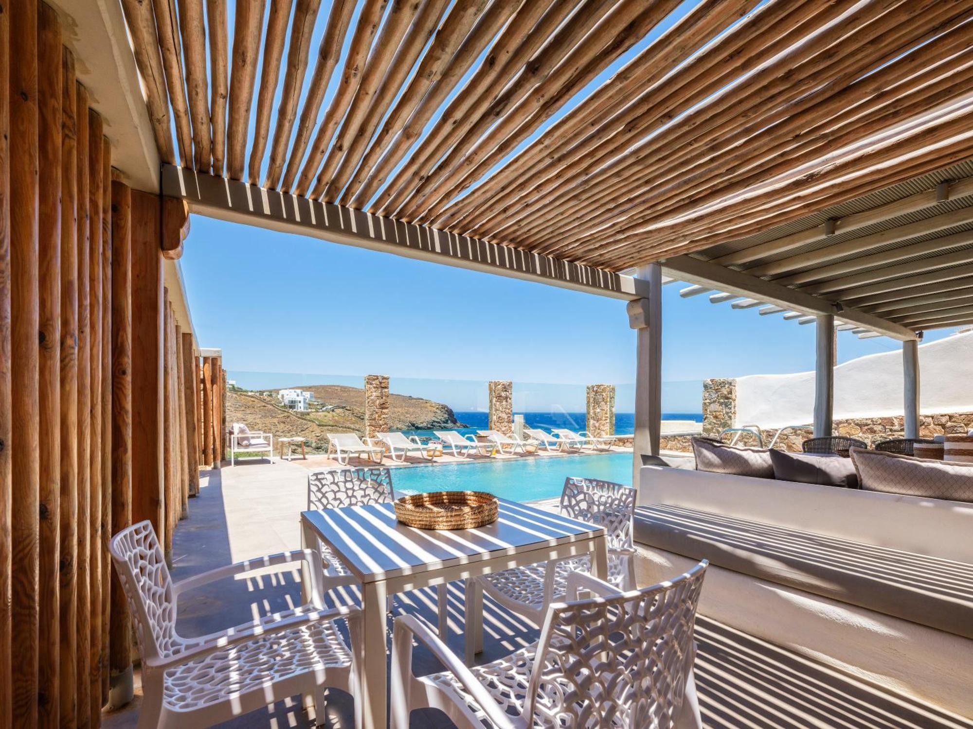 Sea Rock & Sky Private Mykonos Residence Merchia Beach Εξωτερικό φωτογραφία
