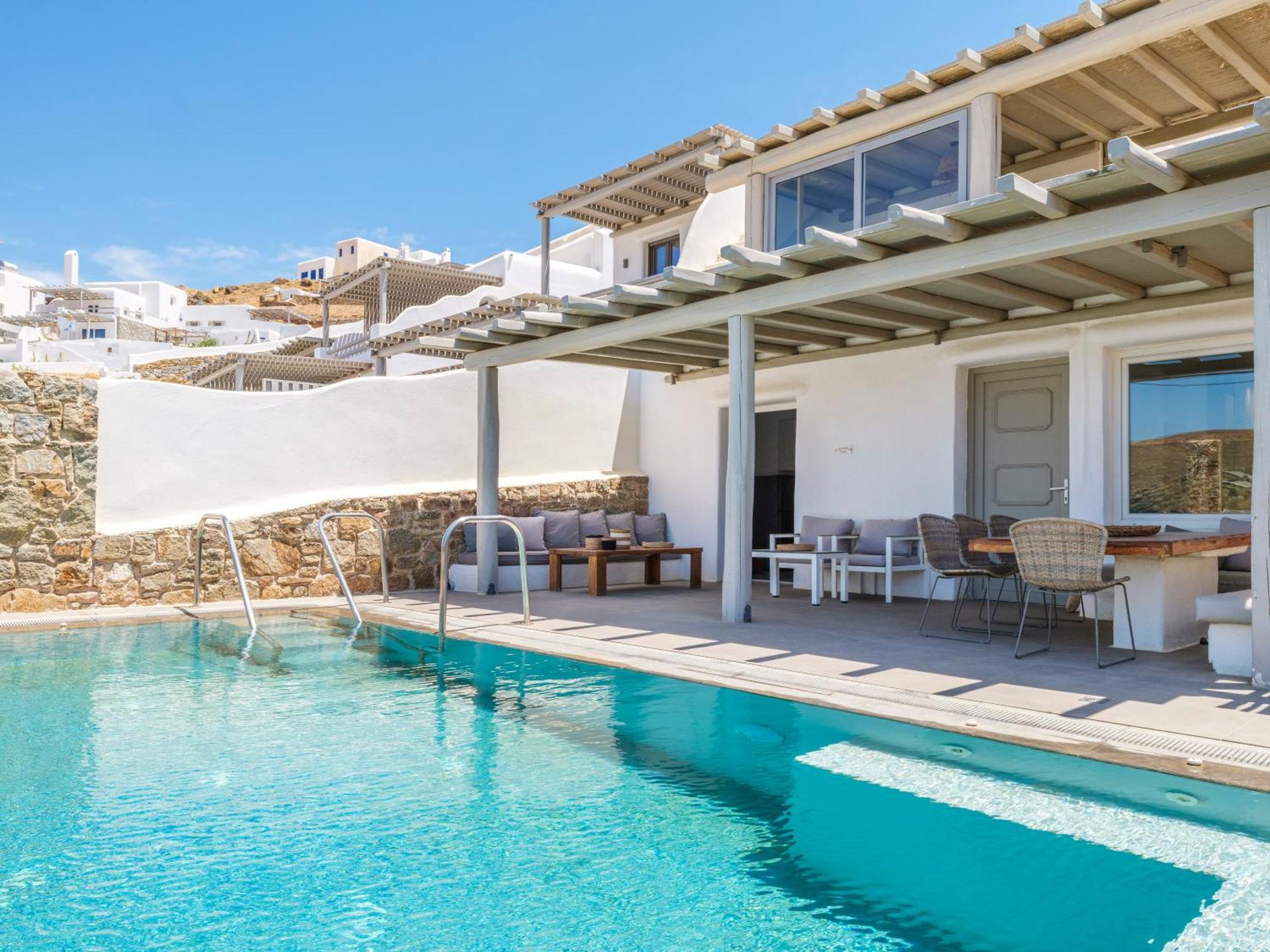 Sea Rock & Sky Private Mykonos Residence Merchia Beach Εξωτερικό φωτογραφία